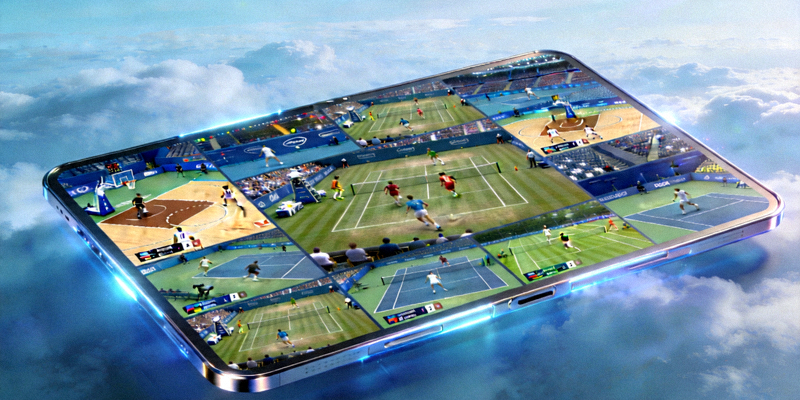 多路高清体育直播信号同时在云端大屏展示